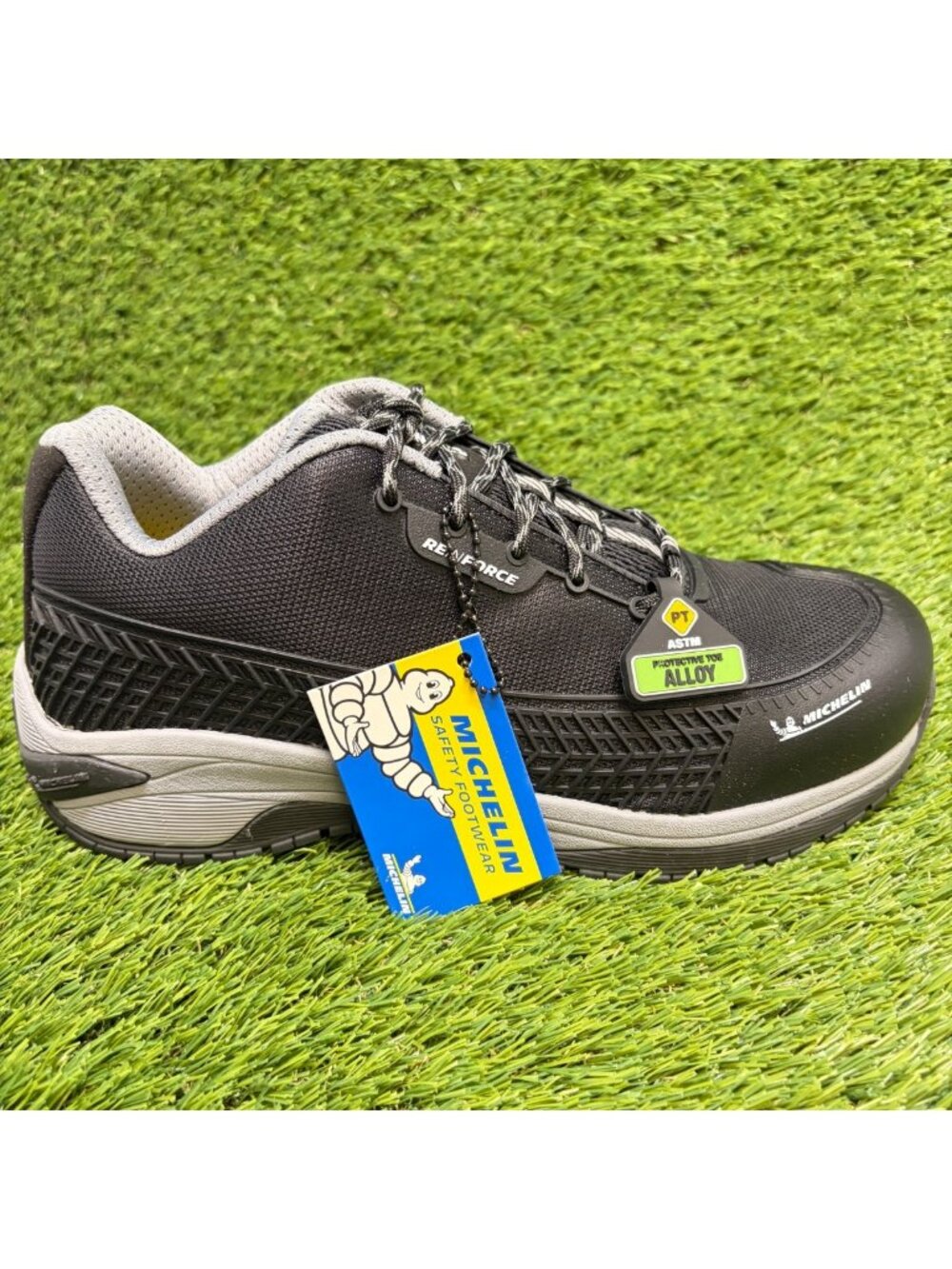 Michelin Latitude Tour Mens Size 9.5 Black Gray Alloy Toe Safety Work Shoes